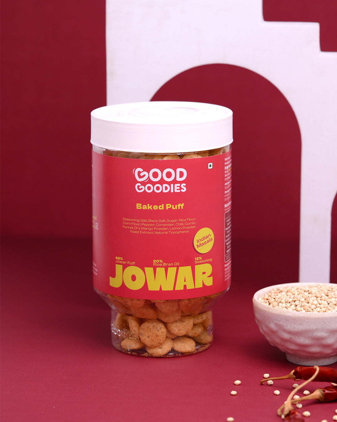 Baked Jowar Puff