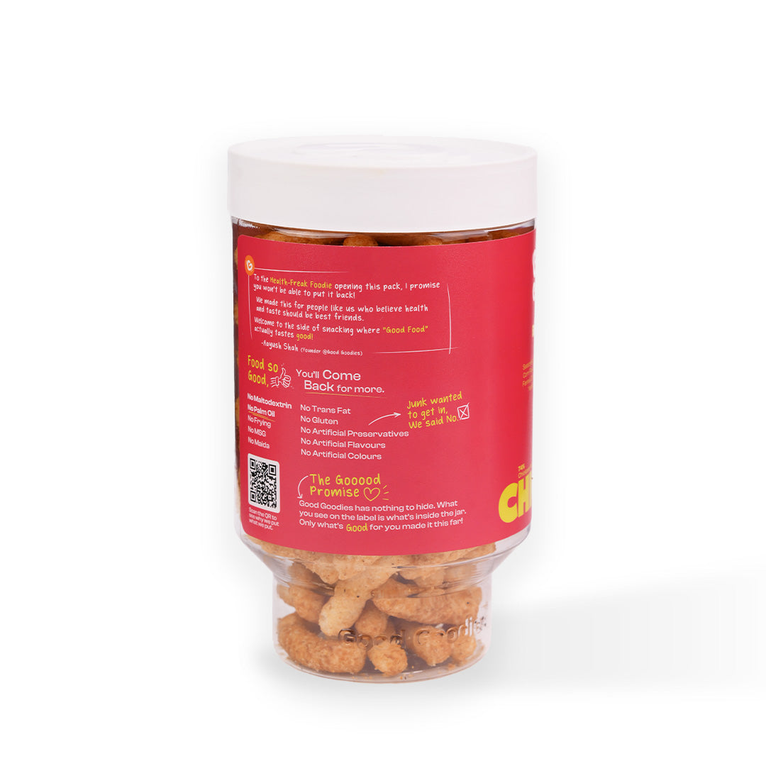 Baked Chickpea Puffs Indian Masala 125g | Baked Snack | No Maltodextrin | No Palm Oil | No Artificial Preservatives