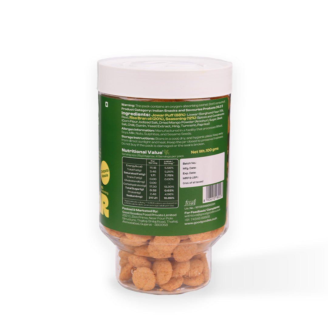 Baked Jowar Puffs Chatpata Masala 100g
