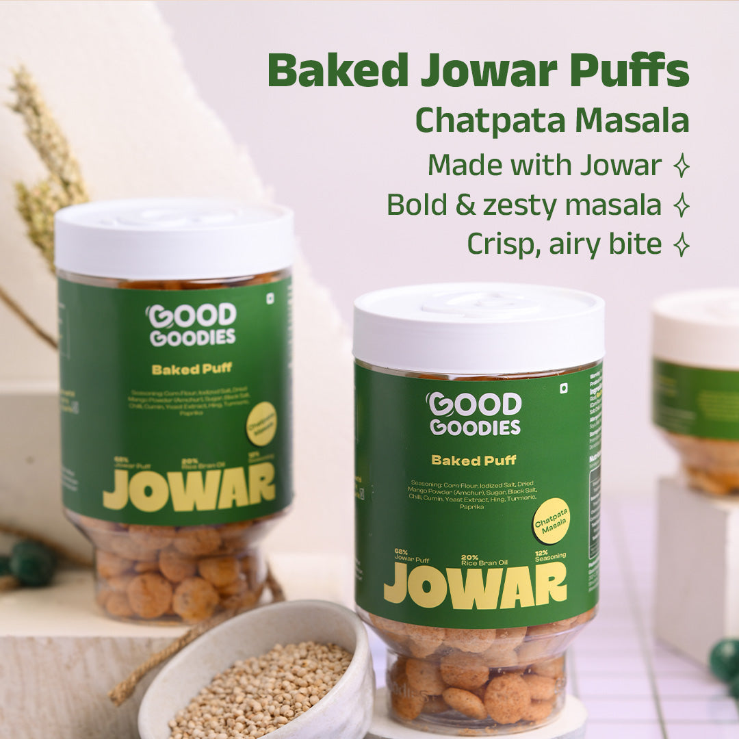 Baked Jowar Puffs Chatpata Masala