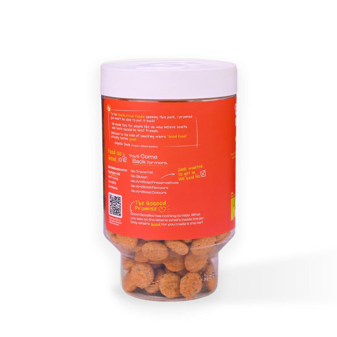 Baked Ragi Puffs Tangy Tomato 100g | Millet Snack | Baked Not Fried | No Maltodextrin | No Palm Oil | No Artificial Preservatives