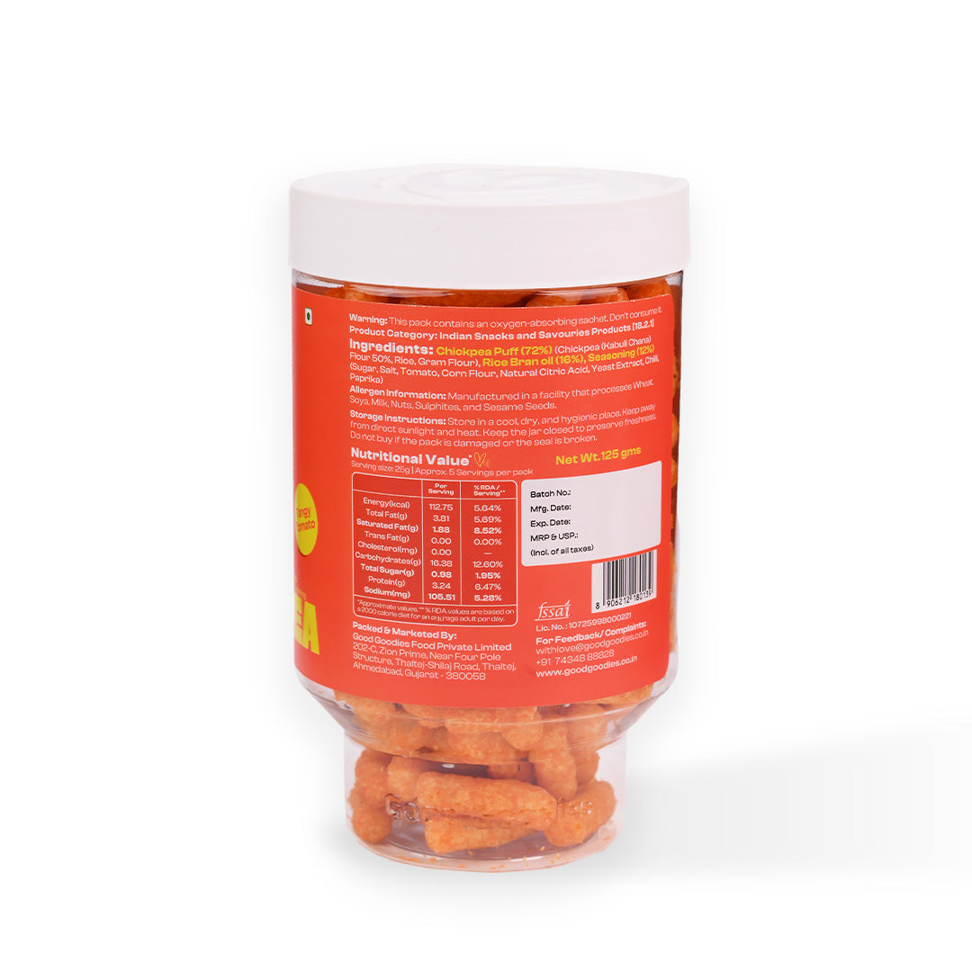 Baked Chickpea Puffs Tangy Tomato 125g