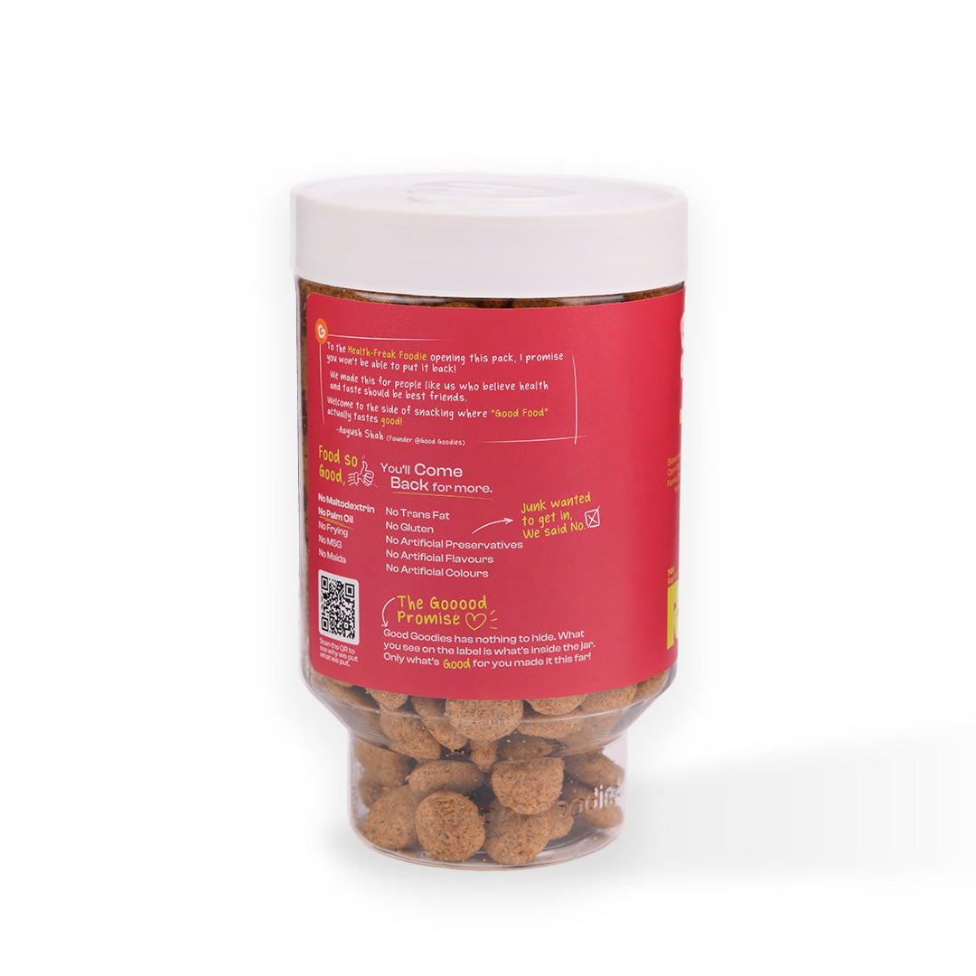 Baked Ragi Puffs Indian Masala 100g | Millet Snack | Baked Not Fried | No Maltodextrin | No Palm Oil | No Artificial Preservatives