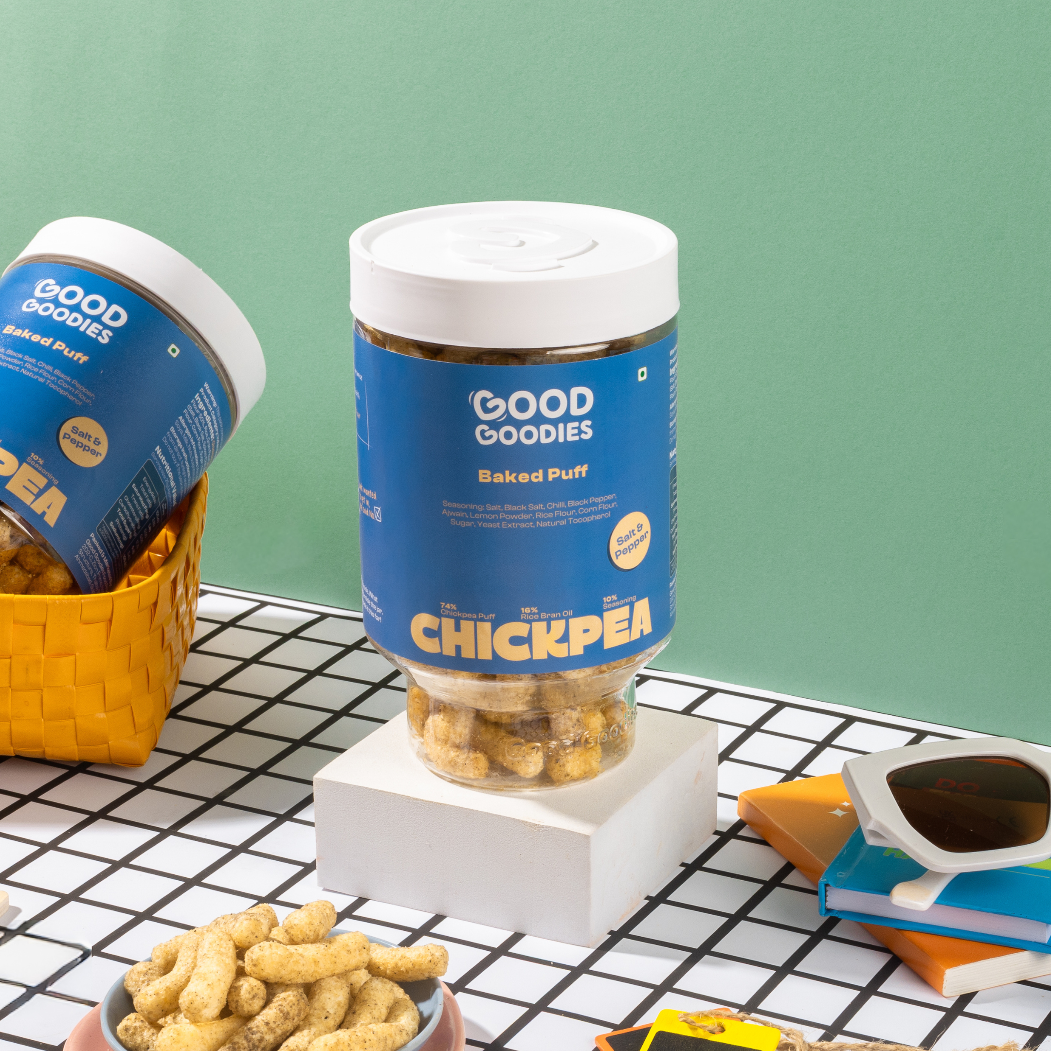 Good Goodies Baked Chickpea Puff Salt Pepper